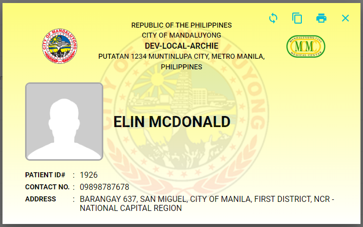 A yellow id card with a person's faceDescription automatically generated